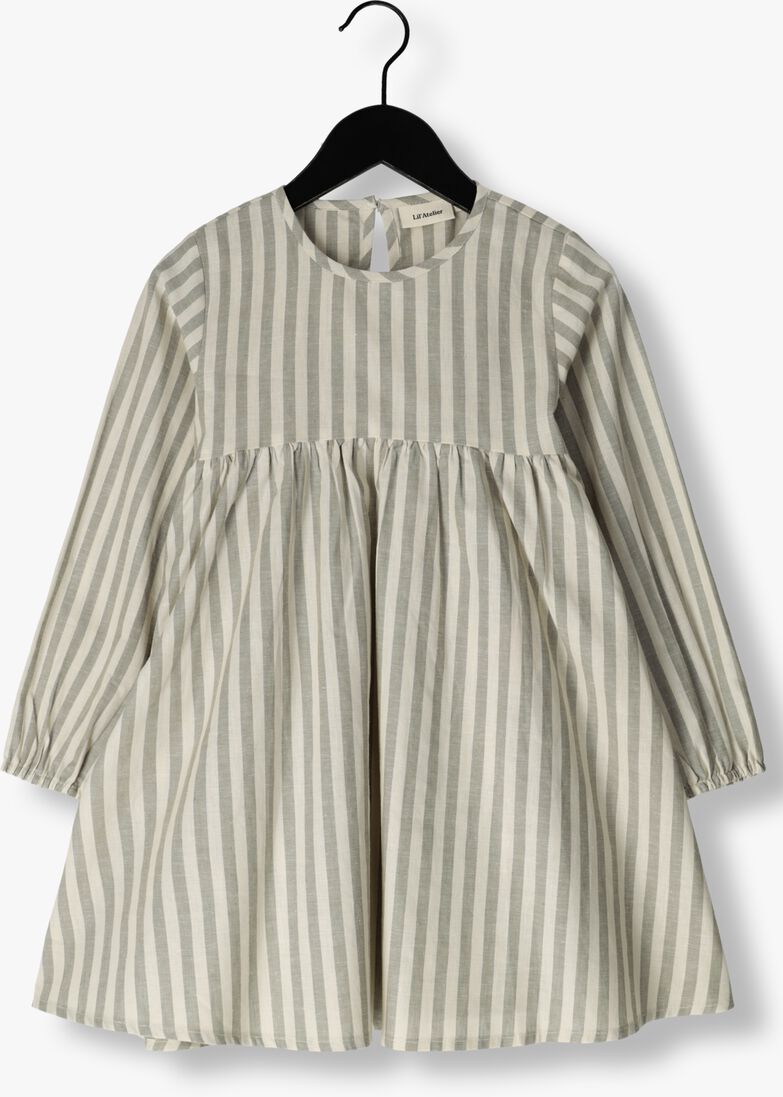 LIL\\' ATELIER ecru lil' atelier mini jurk nmfdino loose dress