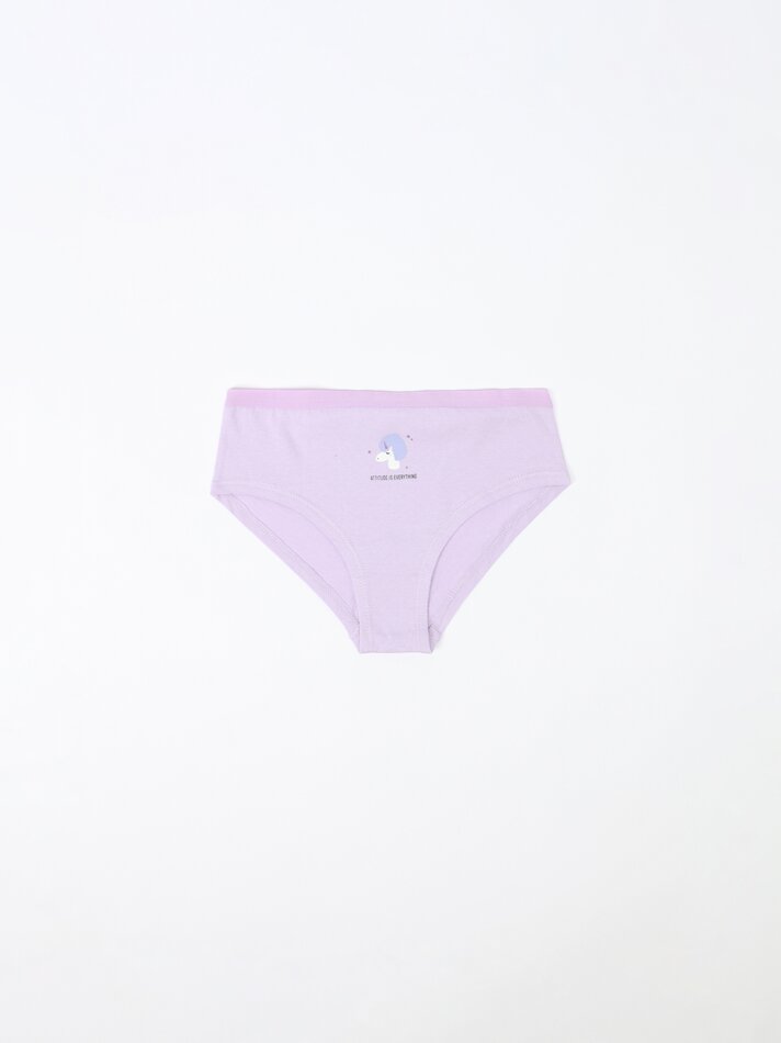 Pacote com 7 calcinhas hipster estampadas - Cores variadas