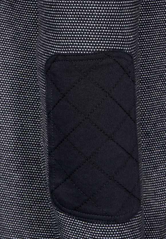 Strickjacke in Birdseyeoptik - nightshadow blue