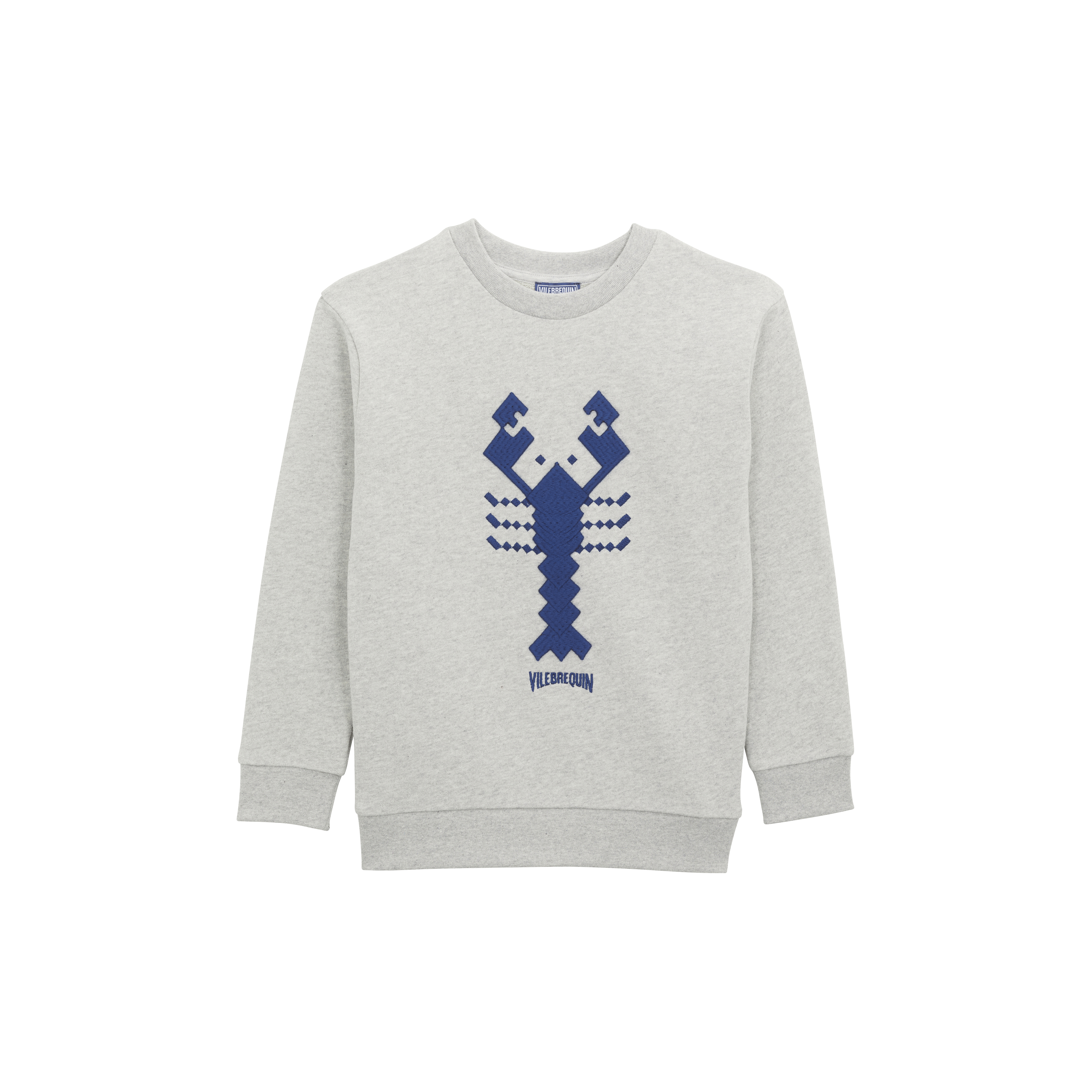 Sweat col rond homard surpiqué
