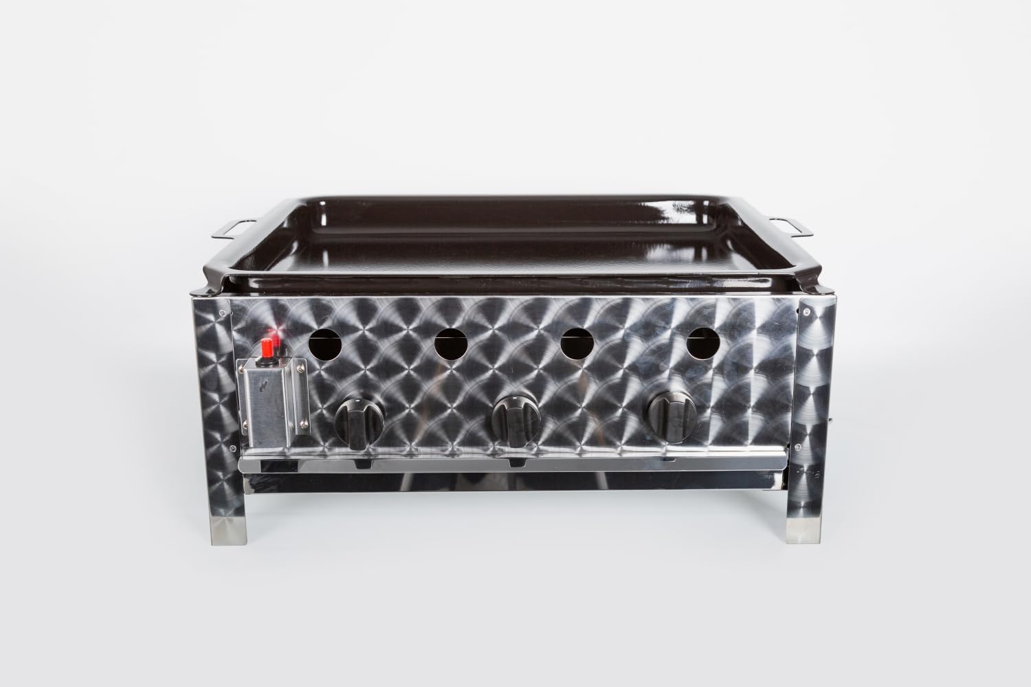 Gasgrill Gastrobräter 10,0 kW 3-flammig 70 x 56 x 31 cm (mit Plancha-Platte)