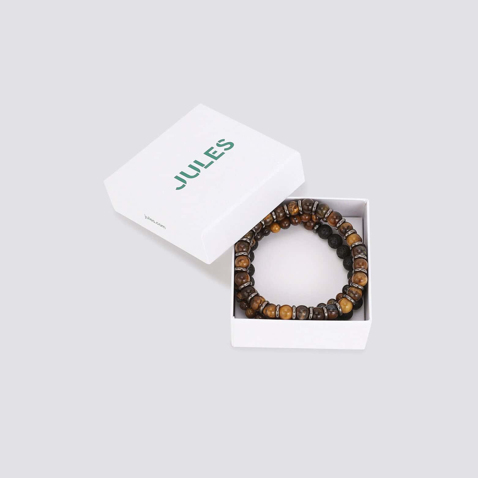 Bracelet perles Noir