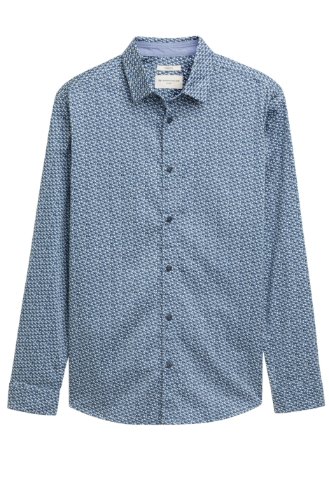 Tom Tailor blauwe heren overhemd