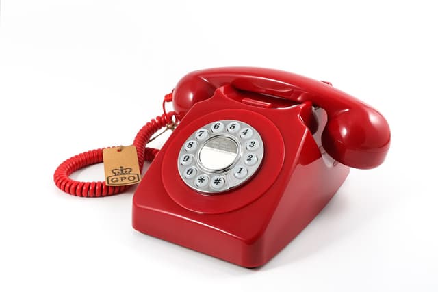 GPO 746 Retro telefon, rød