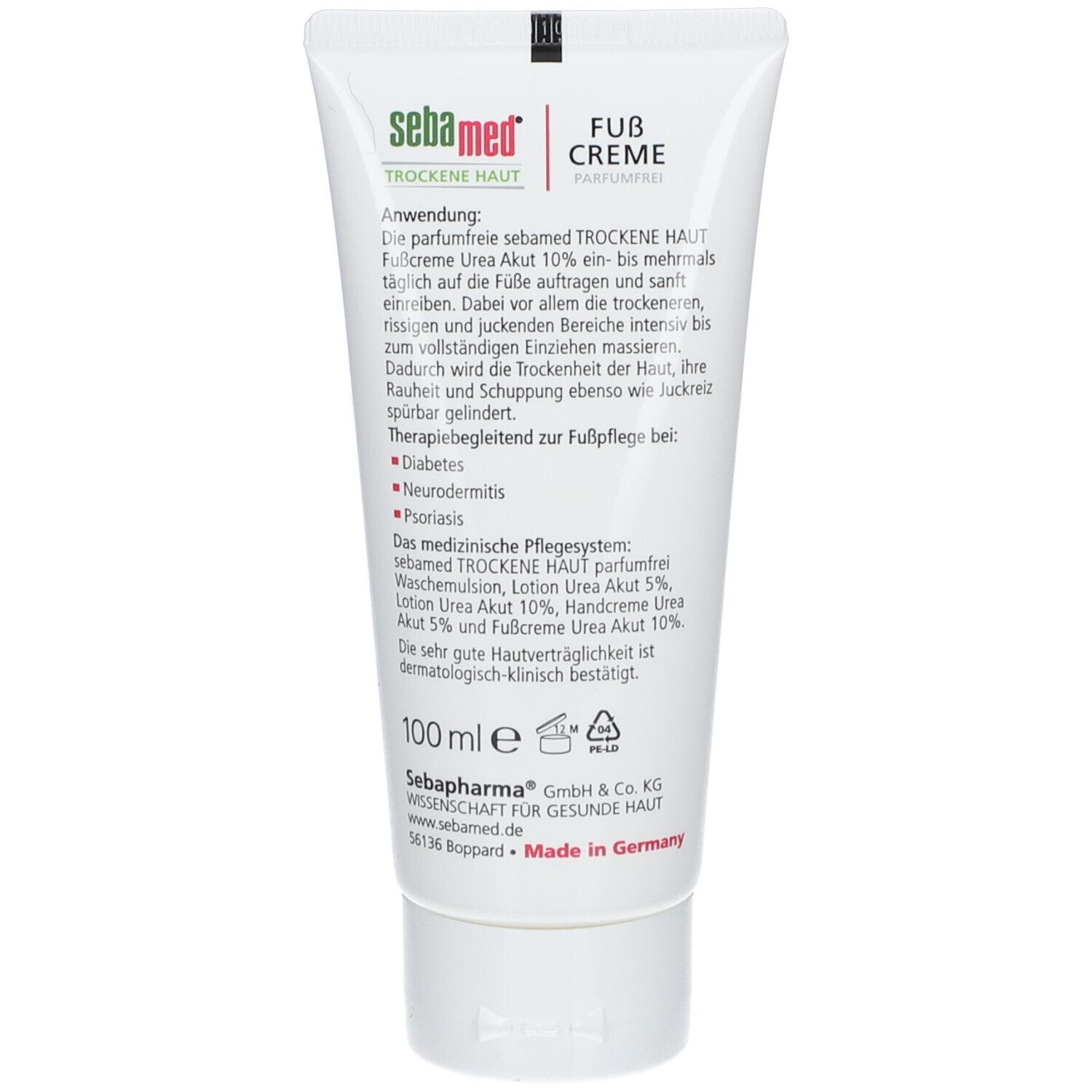 sebamed® Trockene Haut Fußcreme Parfumfrei Urea 10%