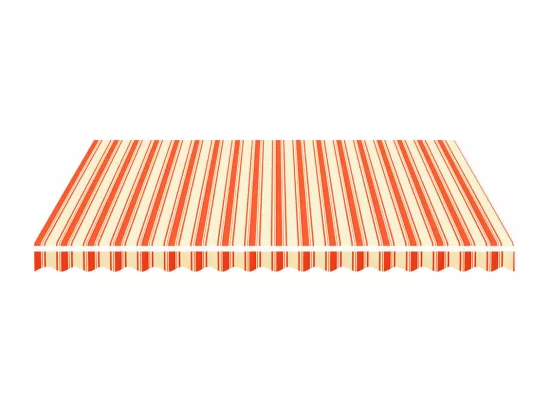 Tissu de remplacement pour auvent Jaune et orange 4x3,5 m