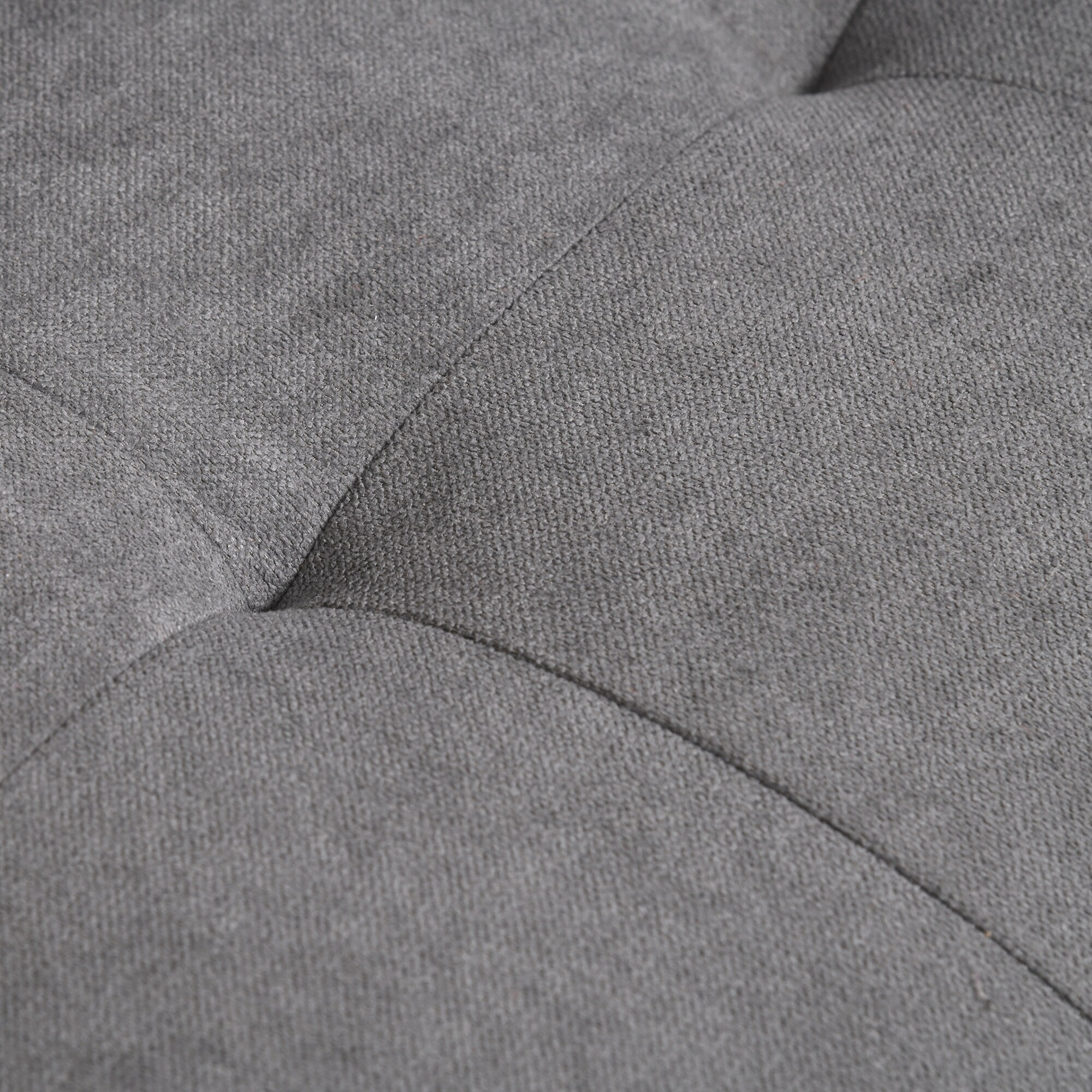 HOMCOM 2-Sitzer Sofa mit abnehmbaren Kissen grau 117 x 62 x 78 cm (BxTxH)