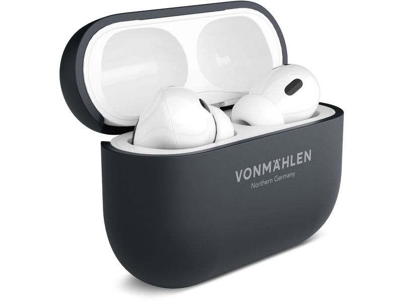Vonmählen Transportcase Thin AirPods Pro 2 Navy Schlanke und schützende Hülle für AirPods 1 st/2nd Generation