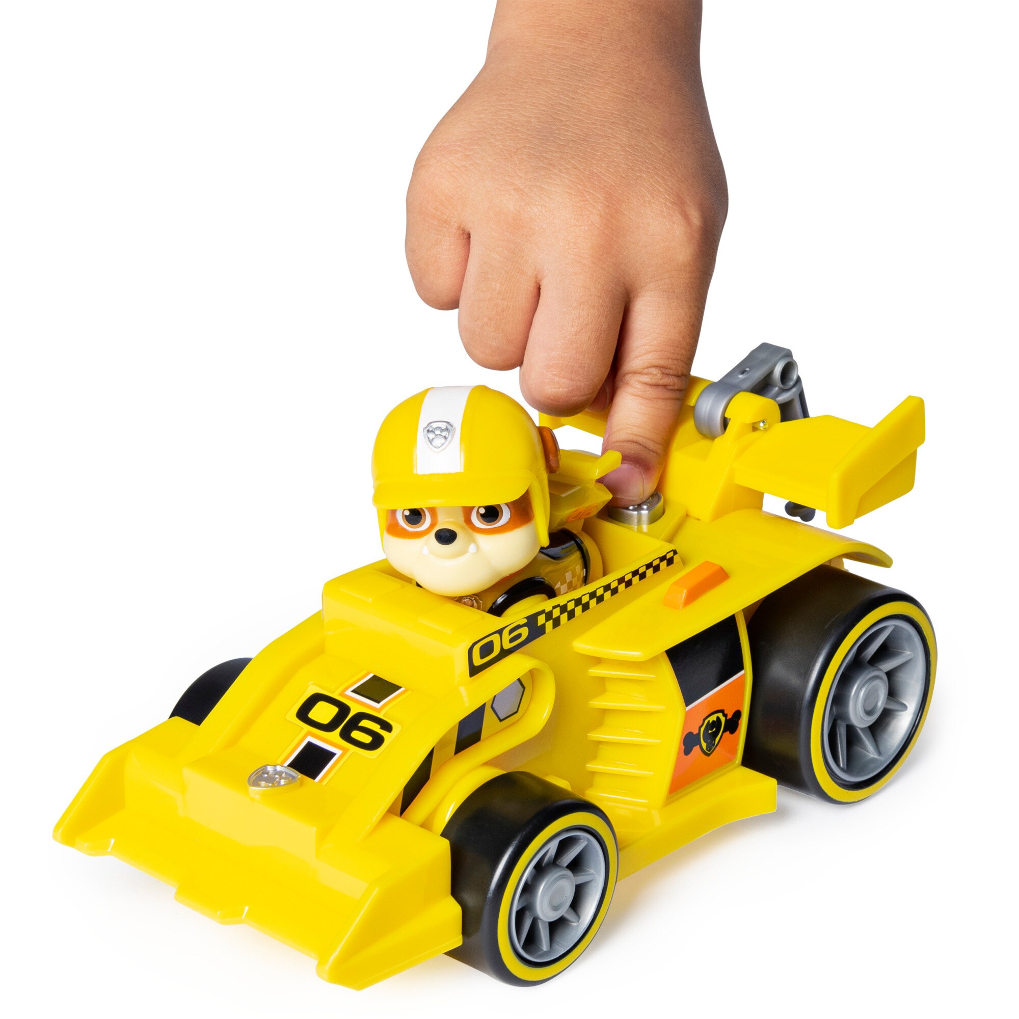 Spin Master Spielfahrzeug Paw Patrol - Ready, Race, Rescue, Rubbles Race & Go Deluxe Basis Fahrzeug
