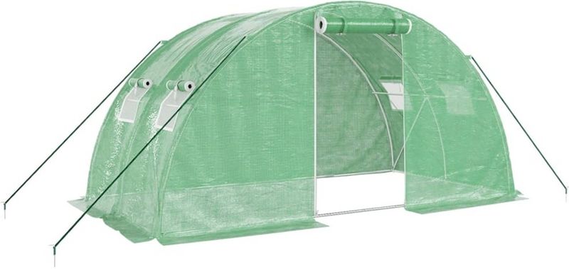 Tuinkas - Ruim - Polyetheen - Stalen Frame - UV-bestendig