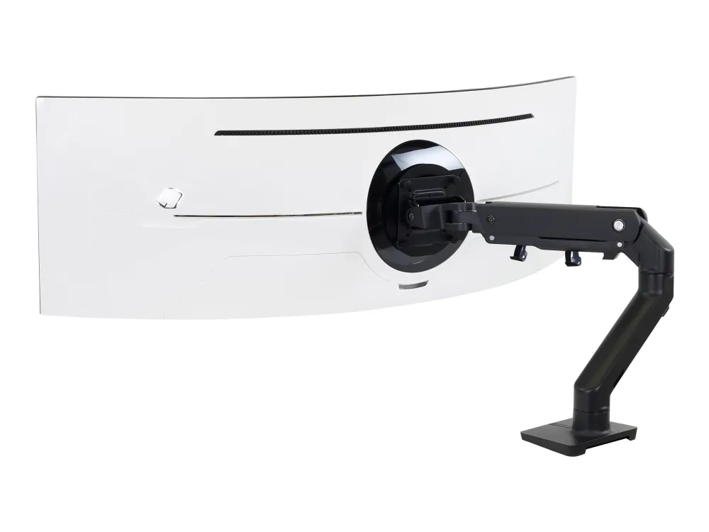Ergotron HX - Monteringssæt (drejelig arm, klemme til montering på skrivebord, pakning til gennemføring, monterings-hardware, forlængerdel, HD-drejeled) - Constant Force Technology - for LCD-display/kurvet LCD-display - mat sort - skærmstørrelse: up