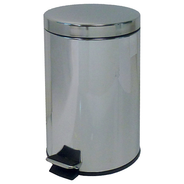 Collecteur à pédale JVD 12 L inox miroir