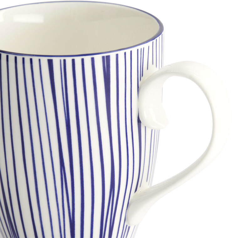 Tokyo Design Studio Nippon Blue Mug 8.5x10. 2cm 380ml Lines