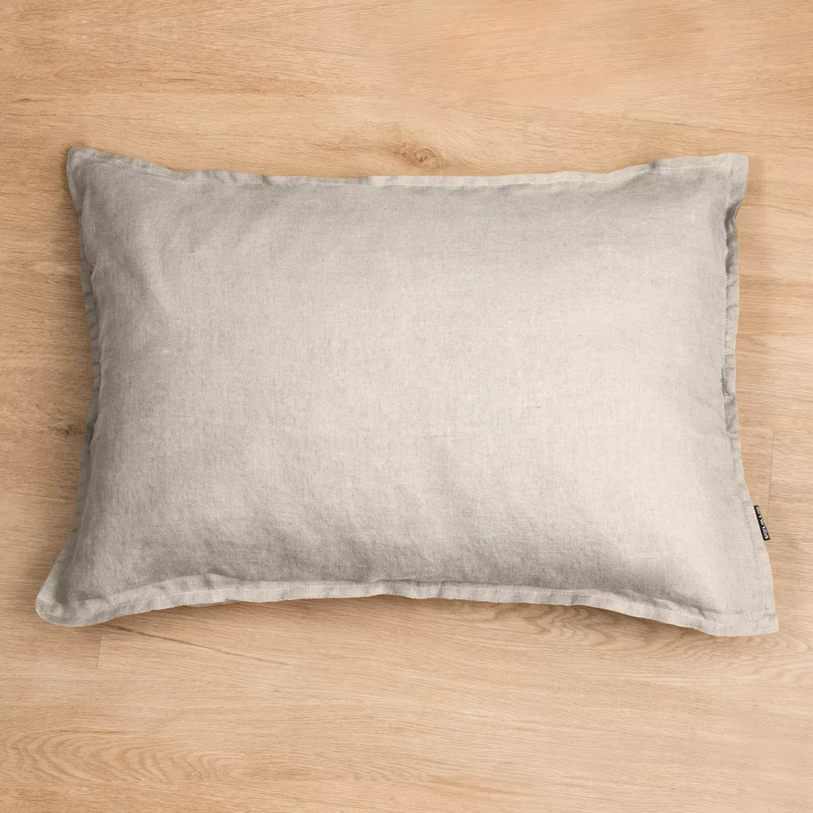 Taie d'oreiller rectangulaire lin lavé (50 x 80 cm) Louise Beige