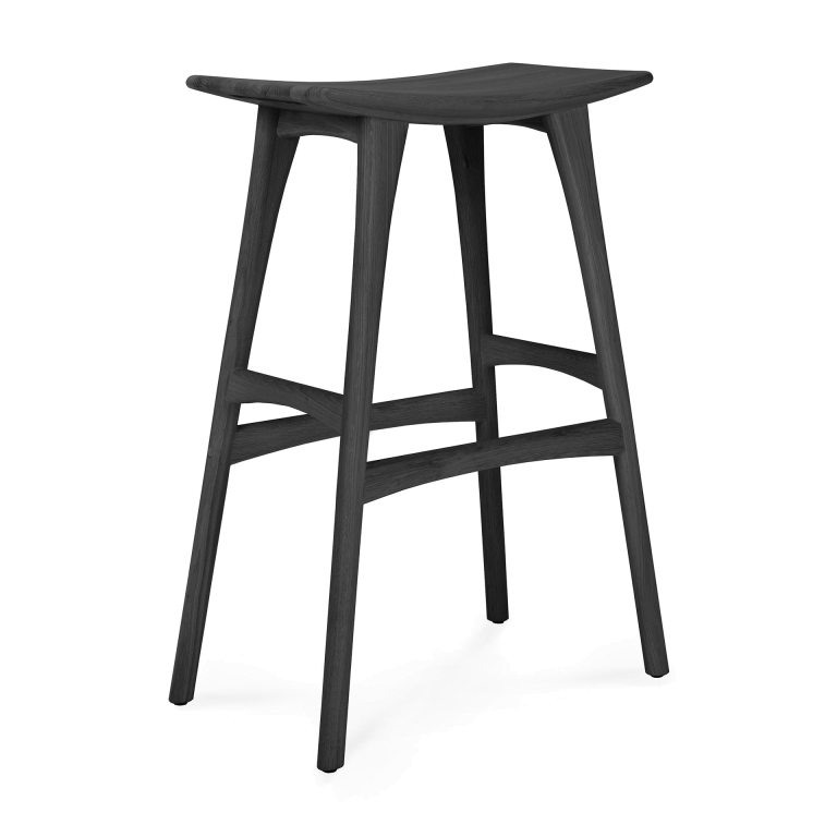 Ethnicraft Osso barkruk 77.5 zwart eiken