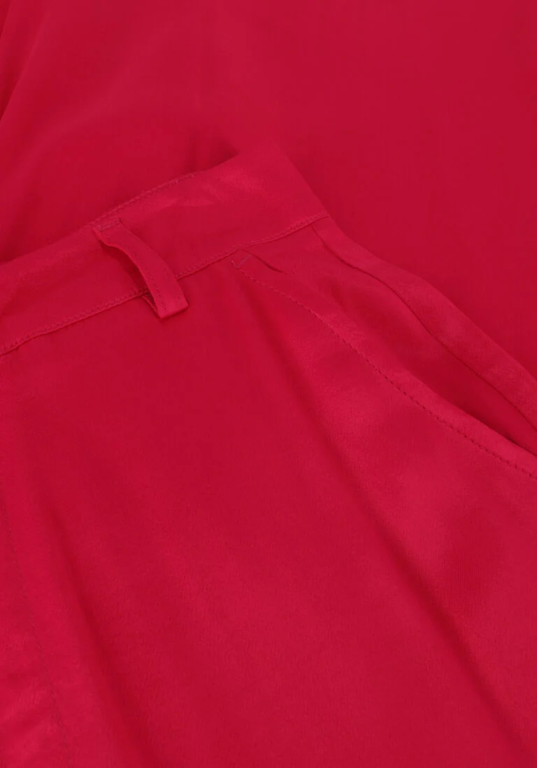 ALIX THE LABEL roze alix the label wijde broek ladies woven satin pants