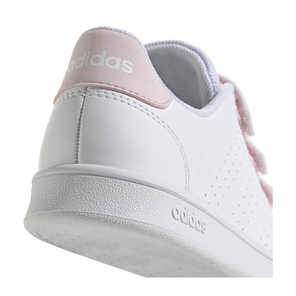 adidas Advantagesneakers wit/lichtroze