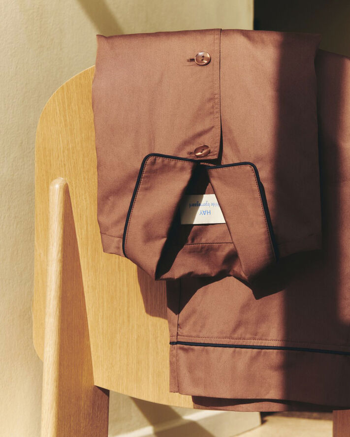 Hay Outline Pyjama L/S Shirt-XS/S-Milk