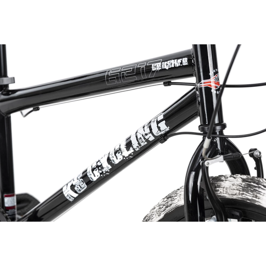 KS Cycling Kinderfahrrad 24'' Crusher Schwarz-Weiß