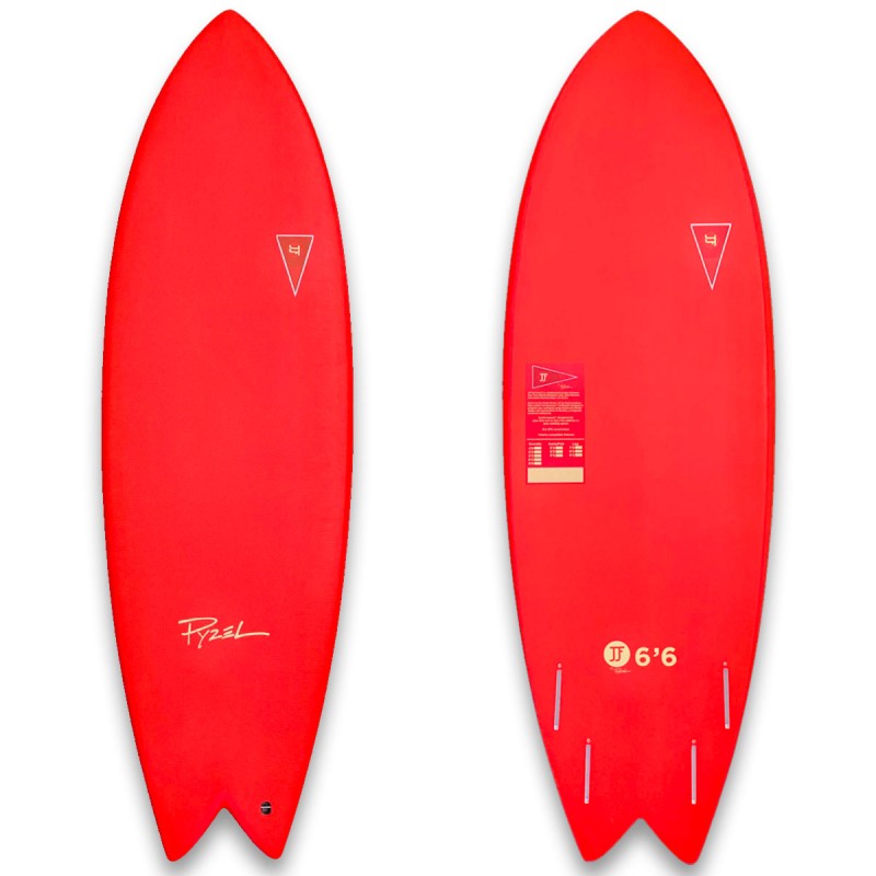 Planche de surf en mousse JJF by Pyzel AstroFish Rouge - The Corner Shop