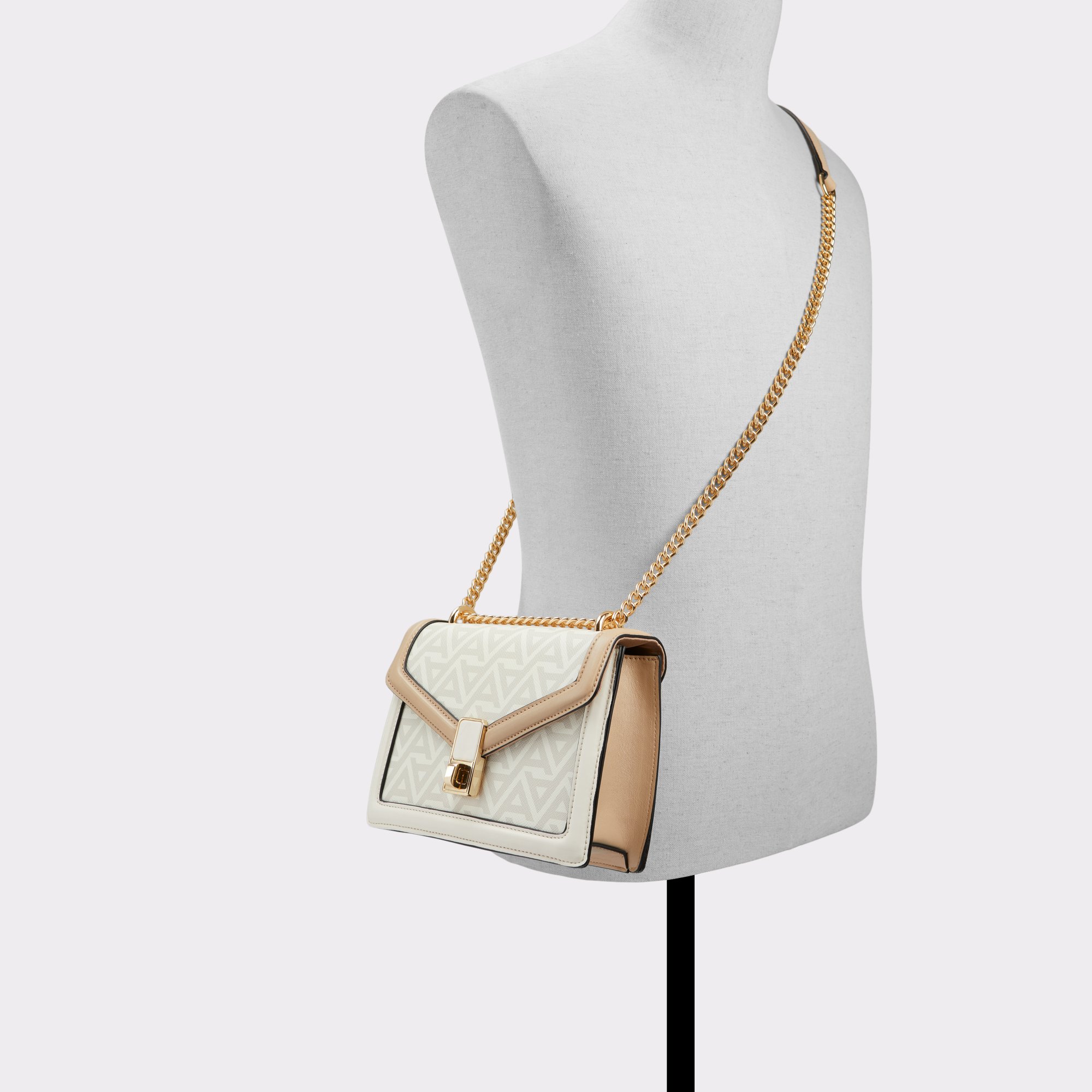 Khale Beige Women Crossbody Bags