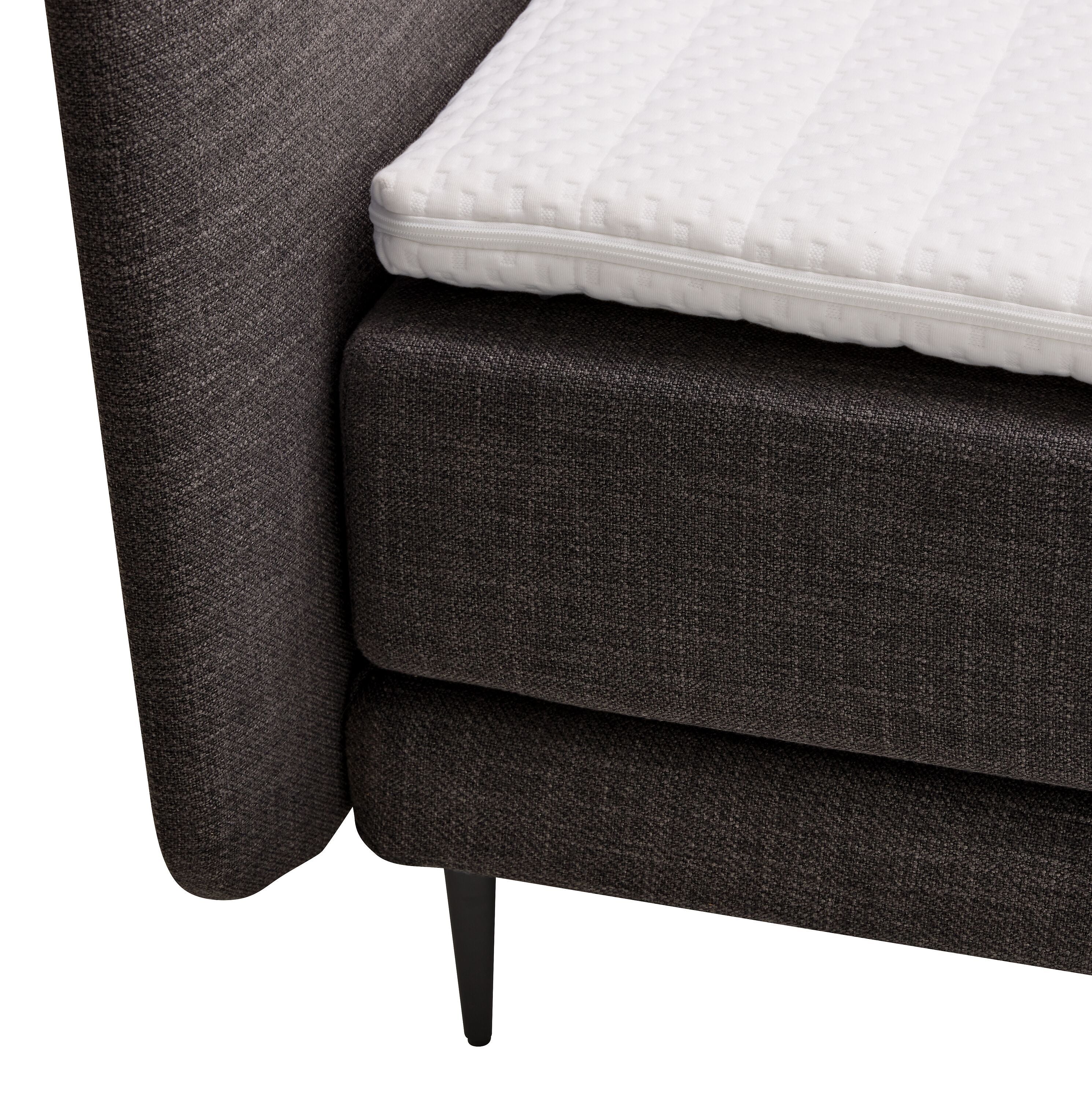 bico GOODNIGHT Boxspringbett - Rauch / B: 160.0 cm x T: 200.0 cm