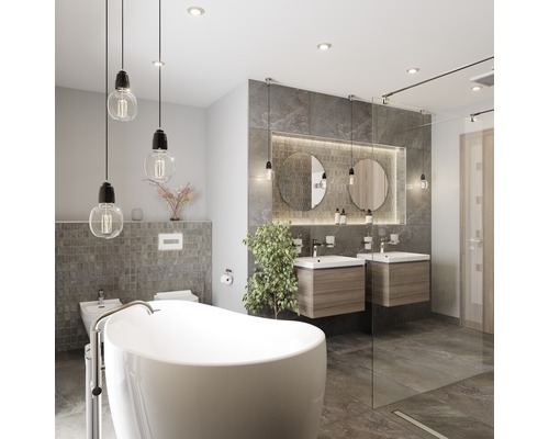 Ovaal bad OTTOFOND Sempre 85 x 180 cm wit glad 703911