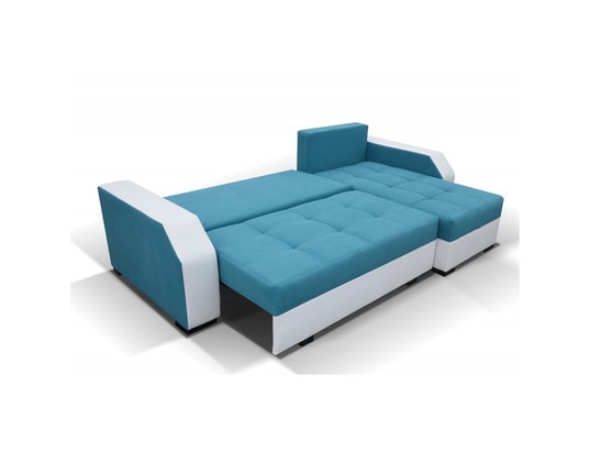MEUBLER DESIGN - Canapé d'angle convertible réversible design aris - tissu no...