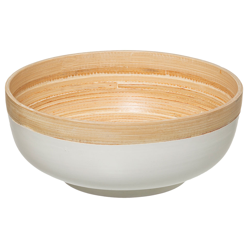 Saladier bambou blanc D 20cm