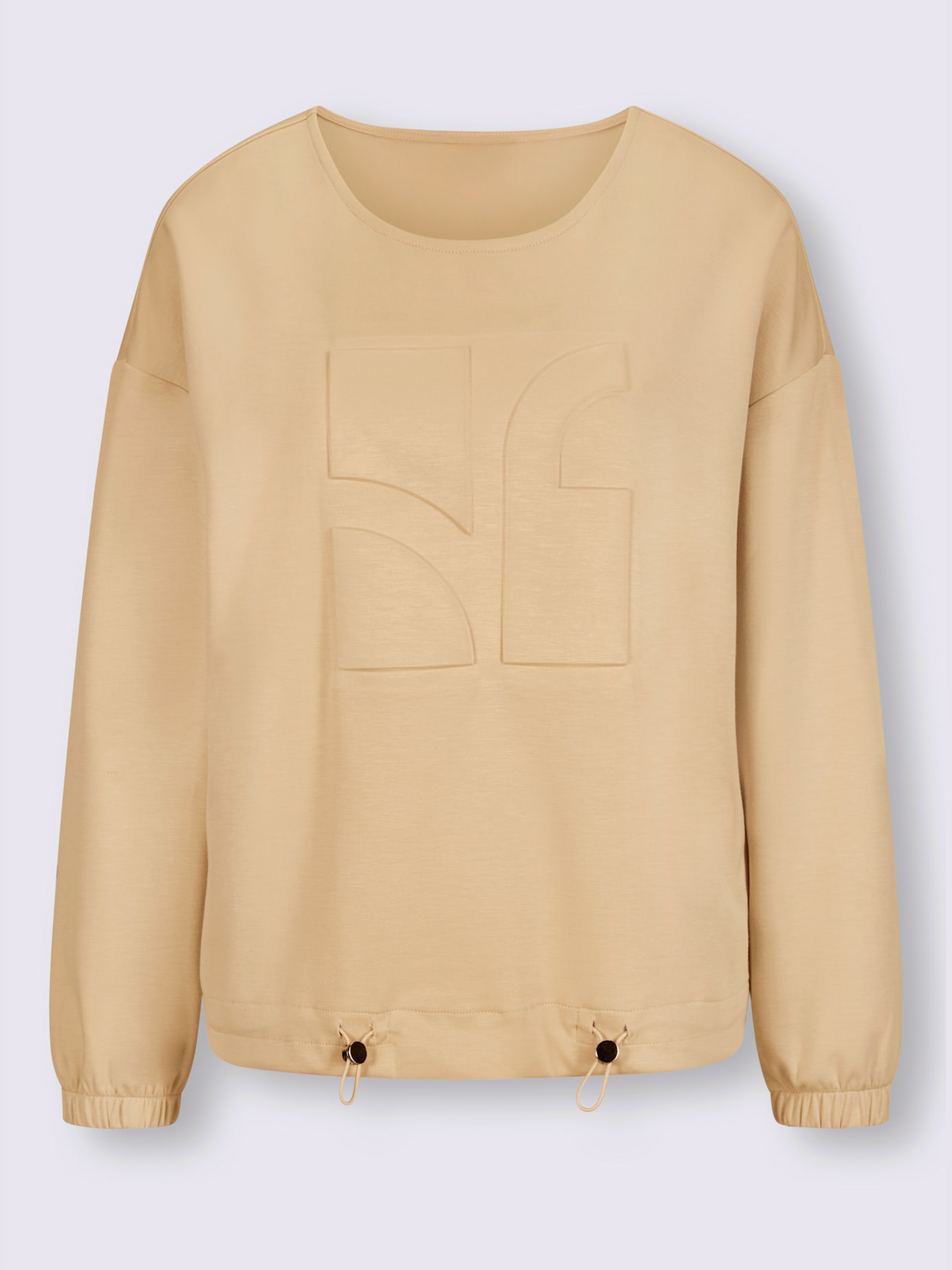 Sweat-shirt détail décoratif à l'aspect 3d