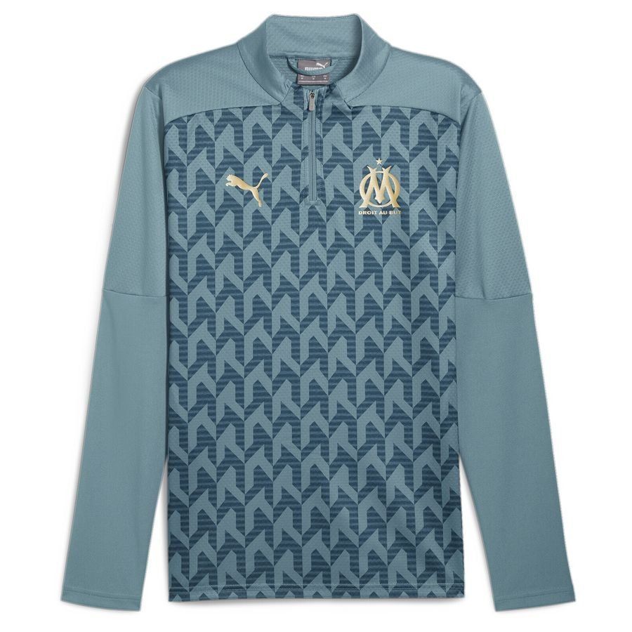 Puma Veste d'avant-match à 1/4 zip Olympique de Marseille Homme