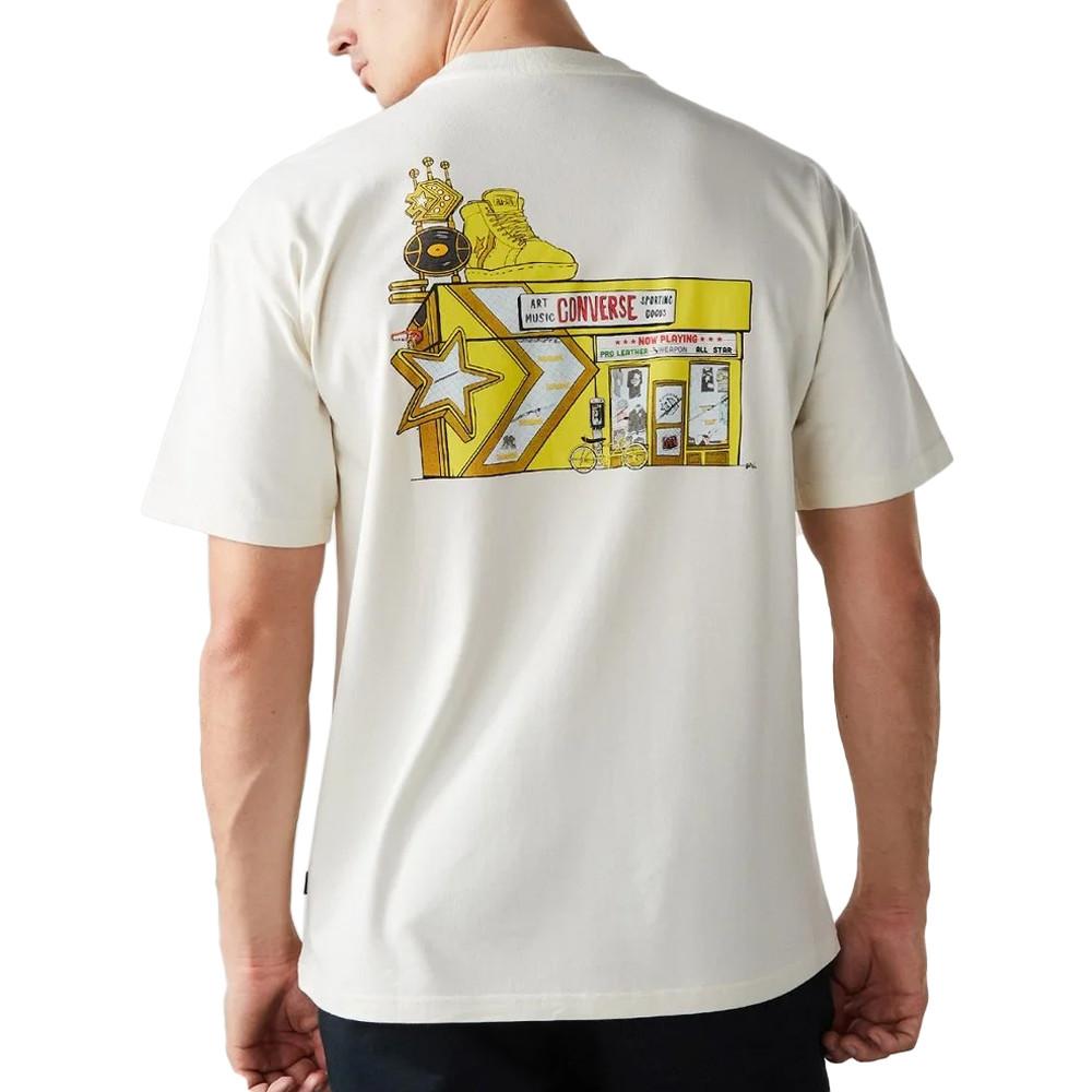 Converse T-shirt Blanc Homme Converse Sneaker
