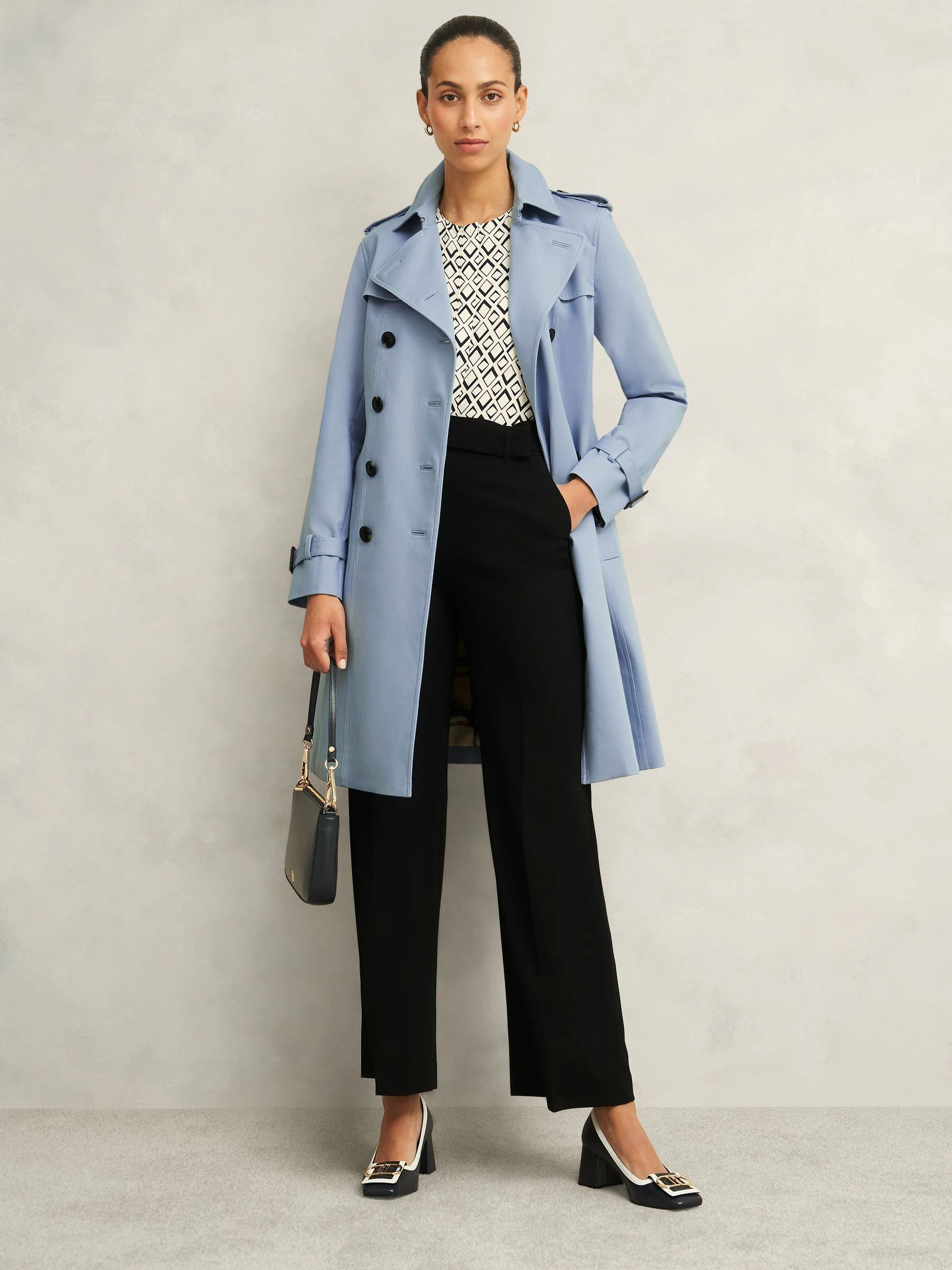 Blauw - Hobbs Skylar Trench Coat