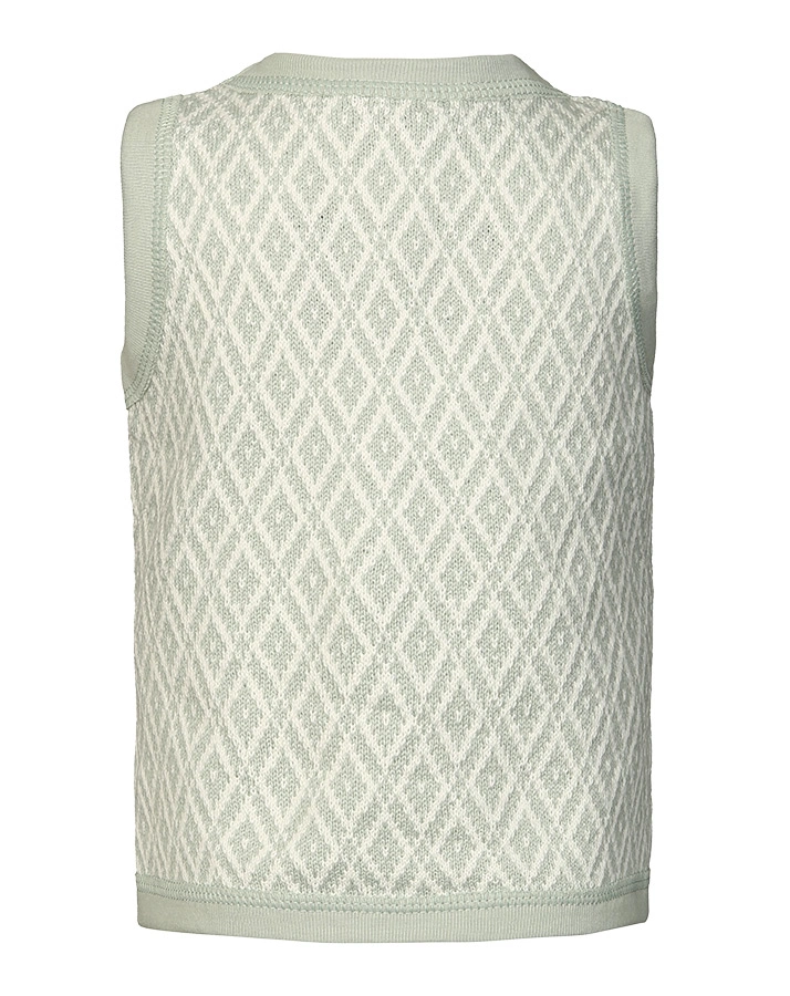 Pullunder COTTON JACQUARD in hellgrün