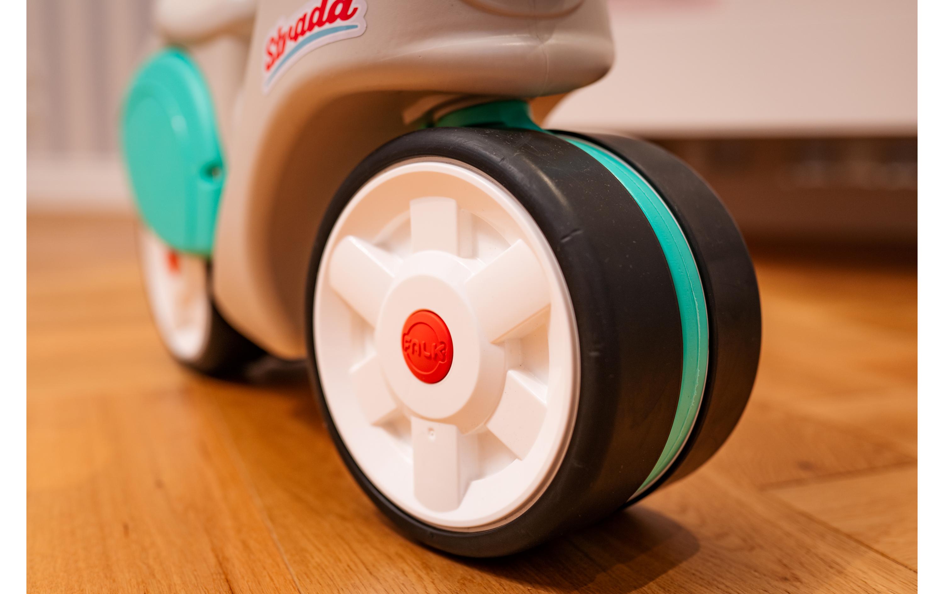 Rutschfahrzeug Strada Early Years ScooterScooter mit geräuscharmen Rädern, Lenker mit Richtungsanzeige und Hupe