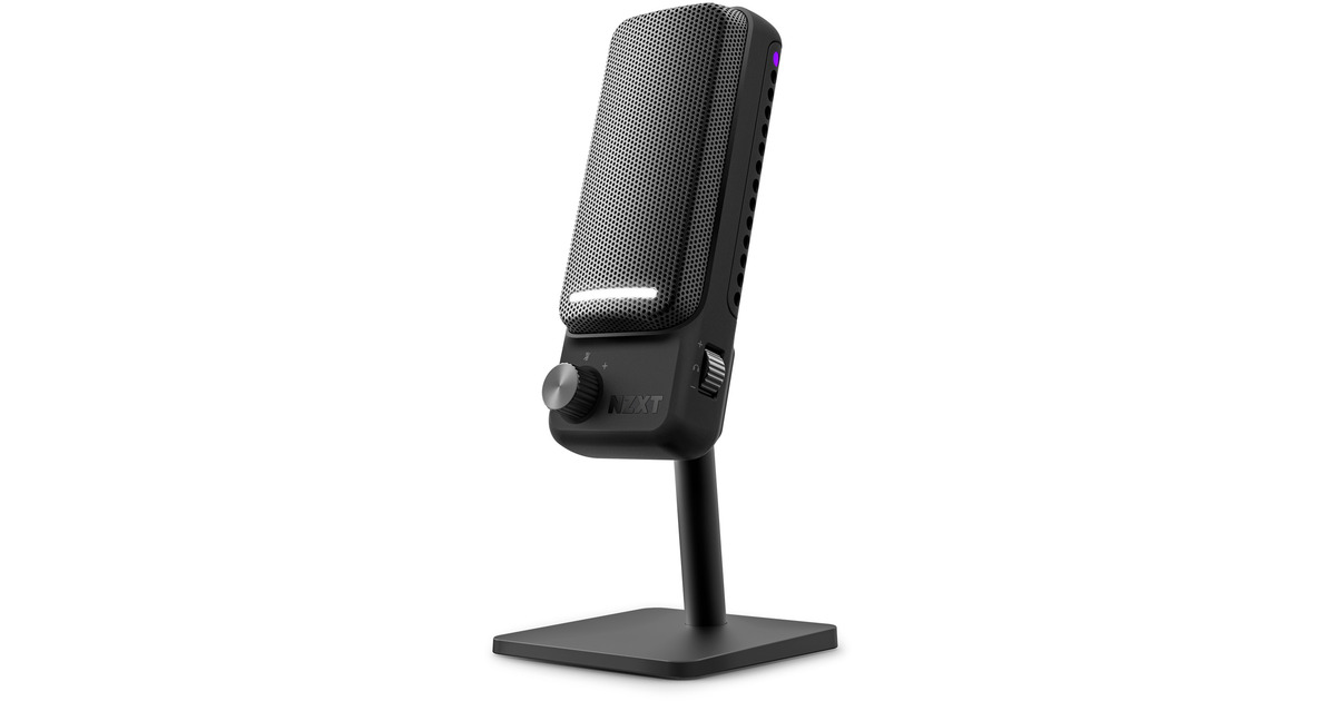 NZXTCapsule Elite microfoon  (Zwart, RGB, USB-C)