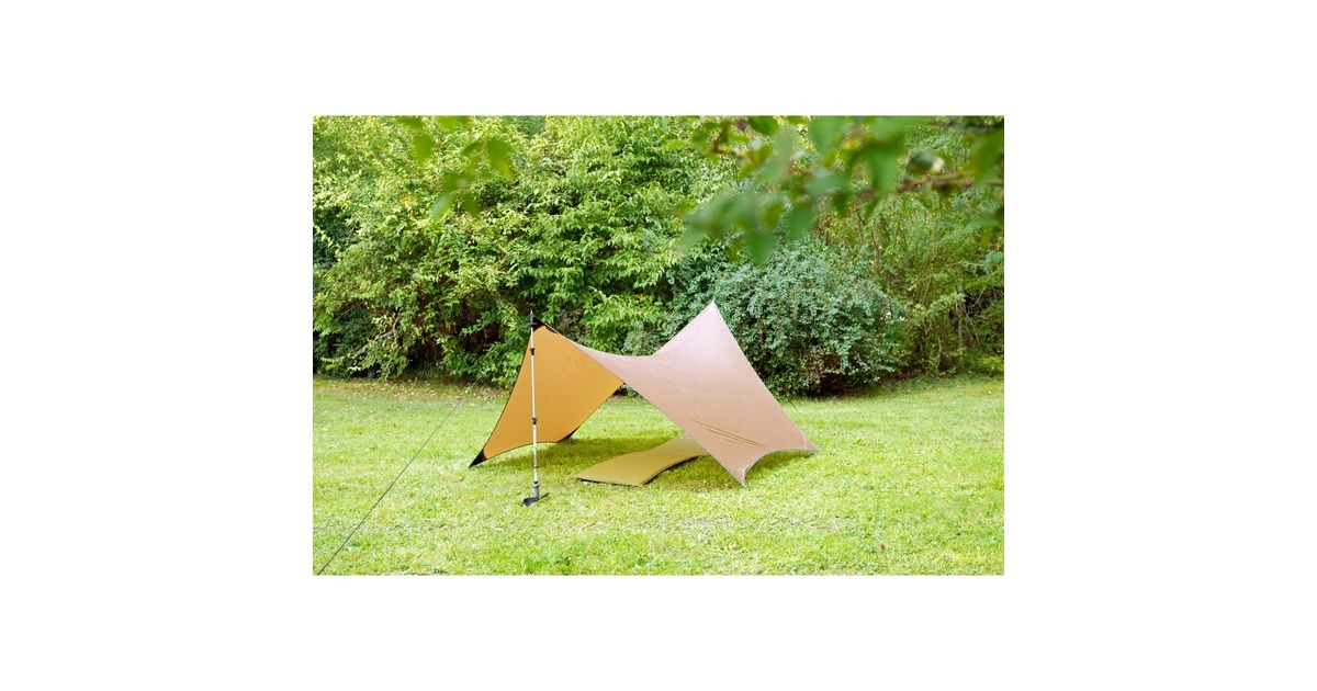 AmazonasUL Adventure Tarp zonnezeil  (Lichtbruin)