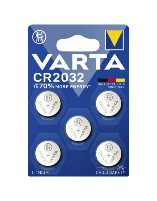 Varta Batterij Knoopcel Cr2032 - Batterijen - 5-Pack