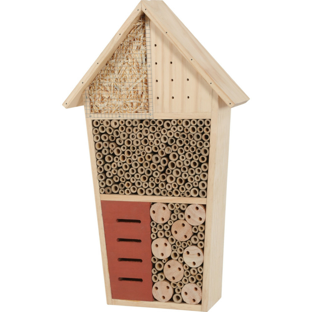 Hôtel pour insectes xl, 29 x 9.5 x hauteur 49 cm, insectes
