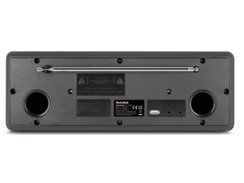 Technisat DAB  Radio DigitRadio 370 CD BT Schwarz DAB /UKW-Stereoradio mit CD-Player und Bluetooth-Audiostreaming