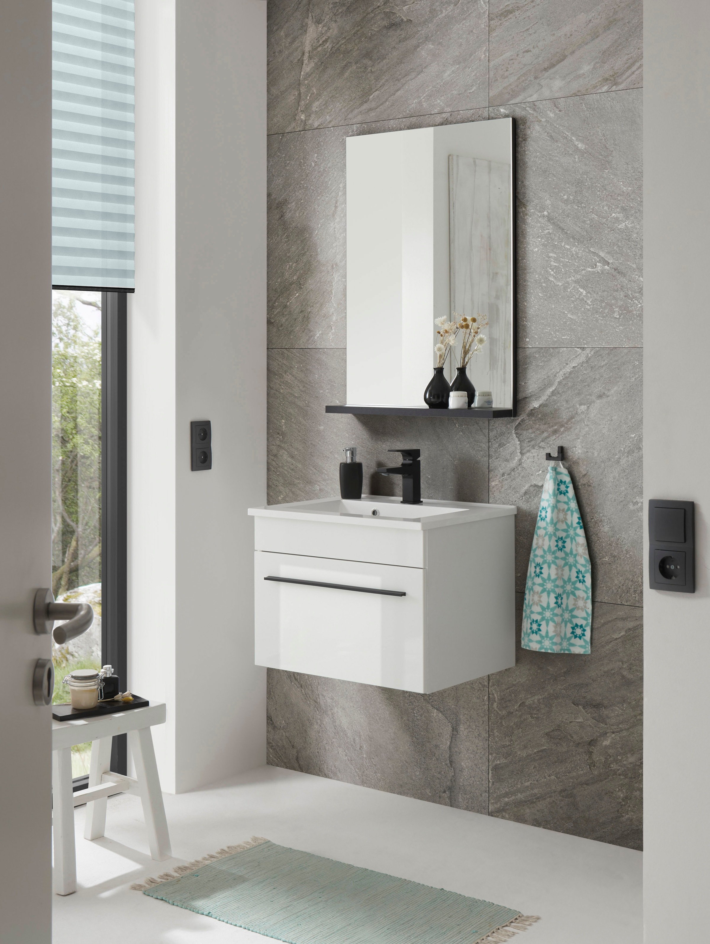 INOSIGN Badmöbel-Set »Cantara, Bad im modernen Design, 2-teiliges Badezimmer« Set, 2 Stk. tlg.