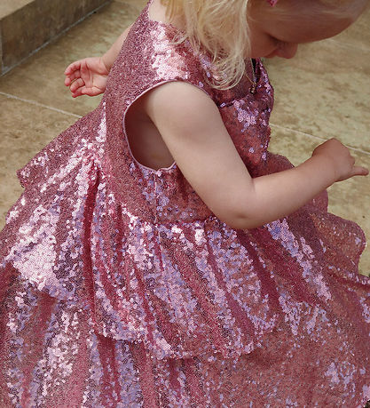 Konges Sløjd Kleid - Rosie - Mellow Rose m. Pailletten