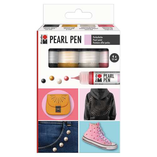 MARABU PEARL PEN 4er-Set