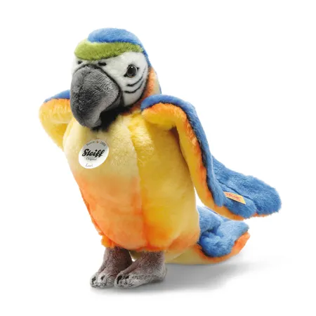 Steiff Lori Papagei blau/gelb, 26 cm