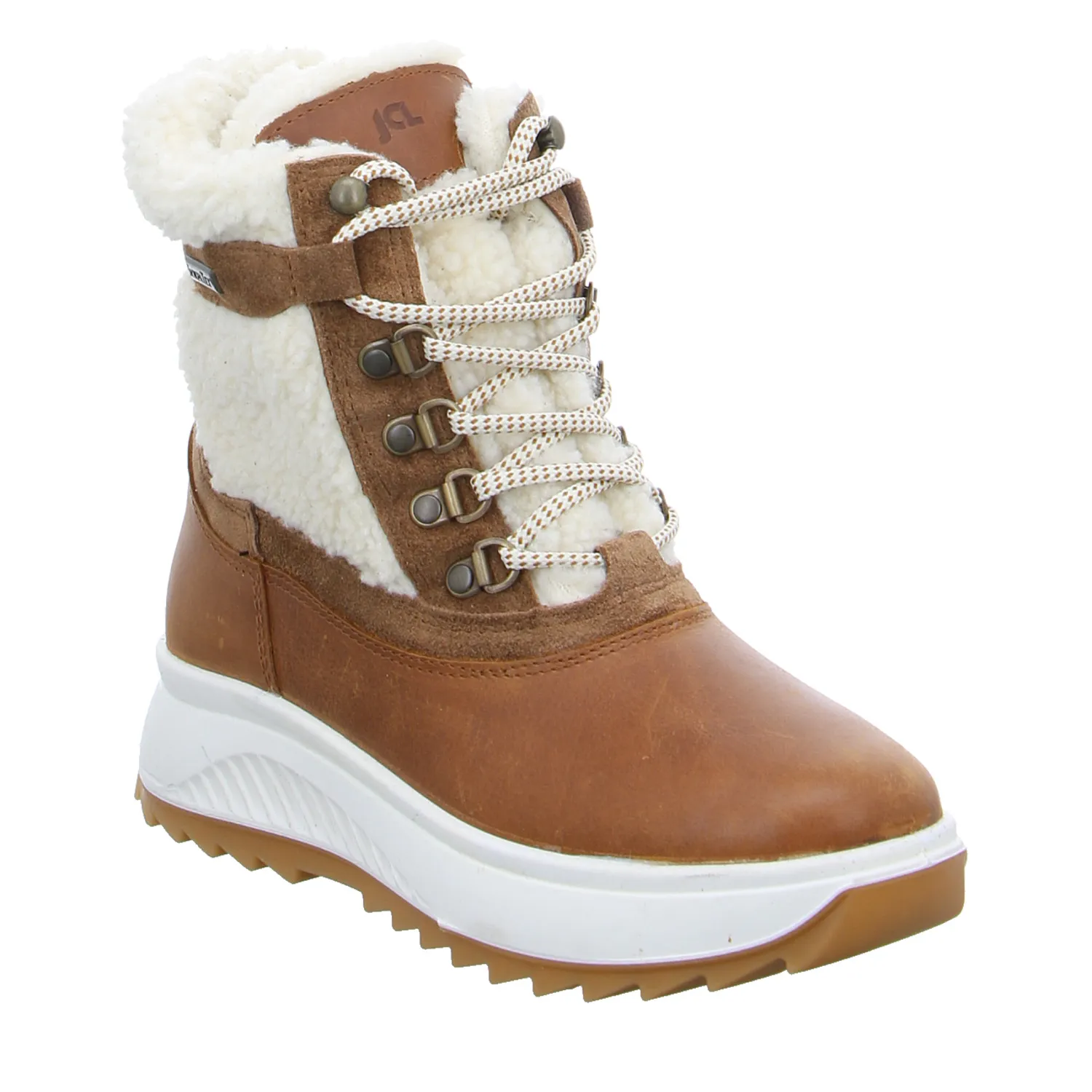 Snowboot Cognac Textil  mit Sympatex 100% Wasserdicht