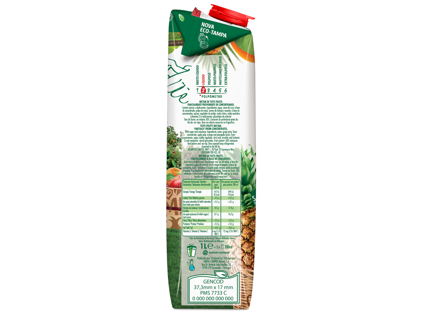 NÉCTAR COMPAL CLÁSSICO TUTTI FRUTTI 1L