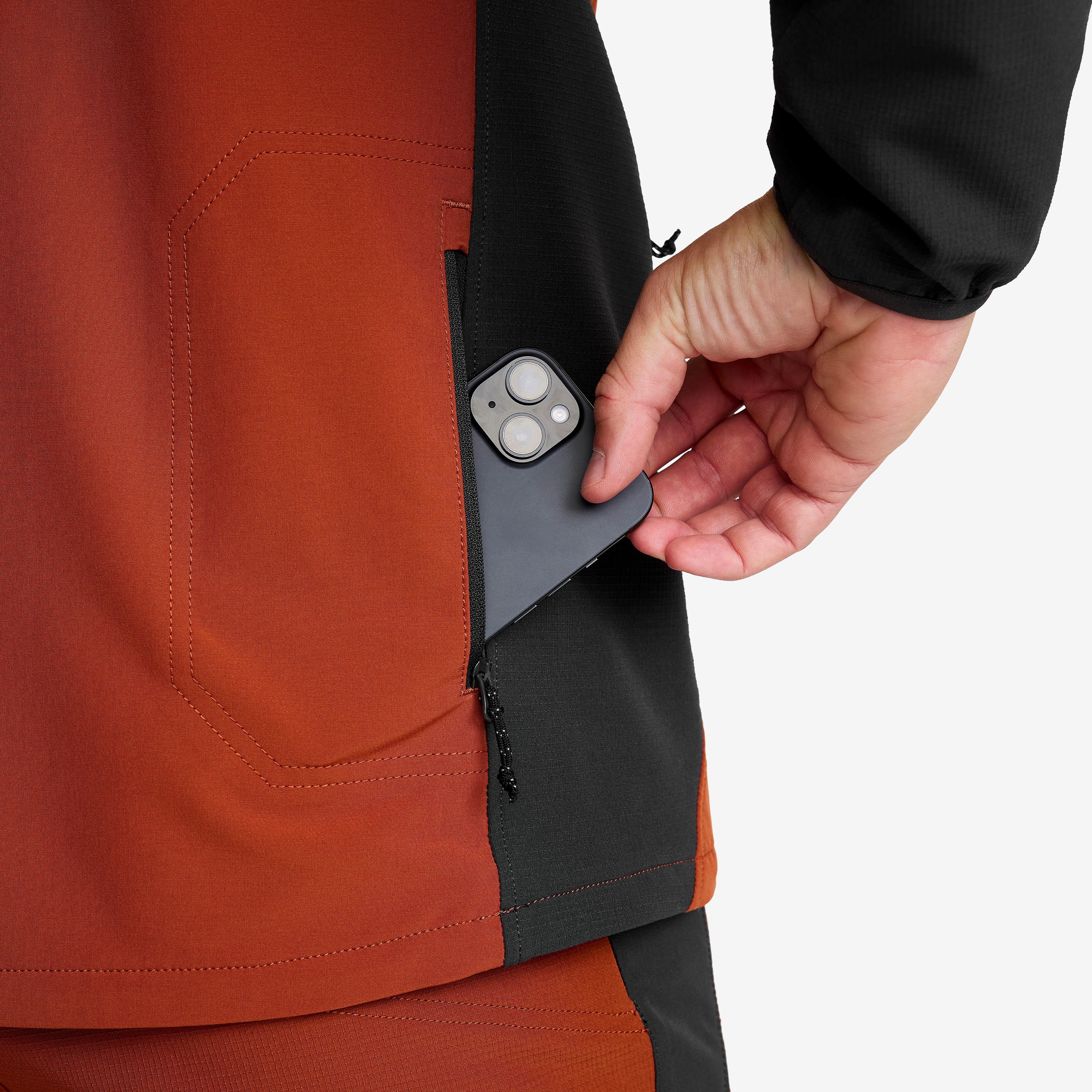 Ridge Trek Stretch Jacket Herre Rusty Orange/Anthracite