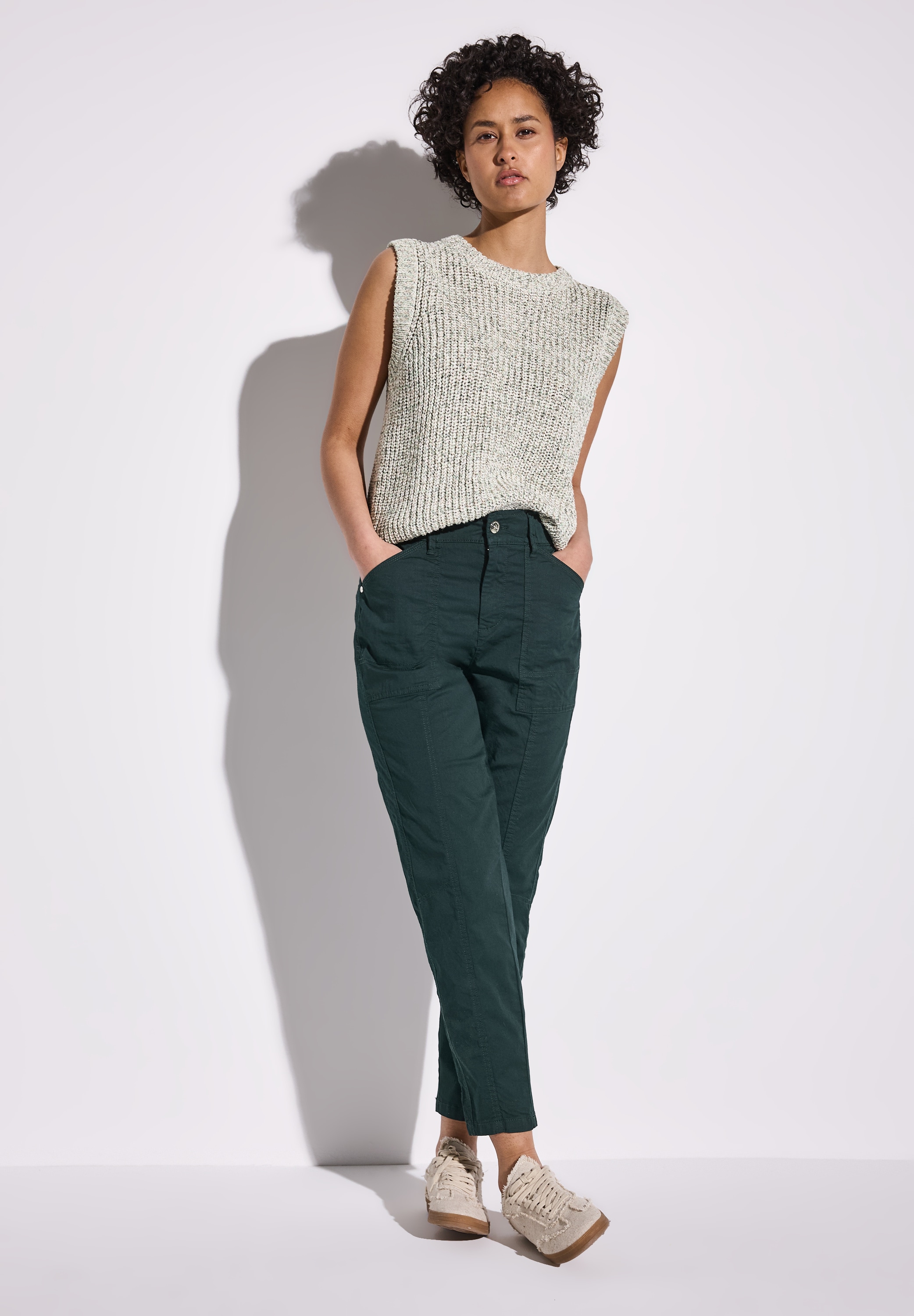 STREET ONE Paperbag-Hose  im Four-Pocket Style
