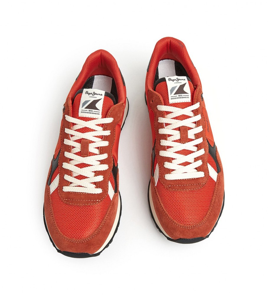 Tênis Pepe Jeans Brit Heritage M em couro vermelho