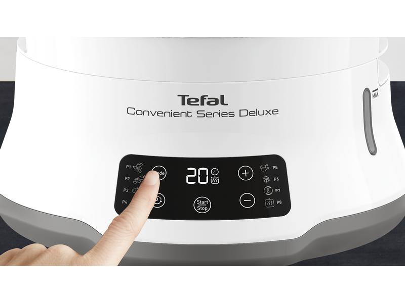 Tefal Dampfgarer Steamer Deluxe Dampfgarer aus Edelstahl